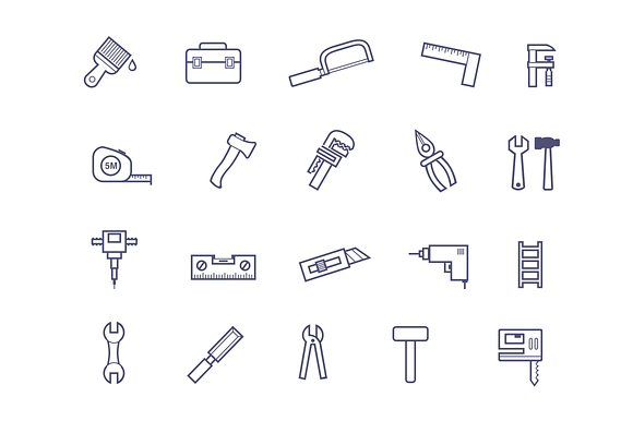 20 Tools And Hardware Icons