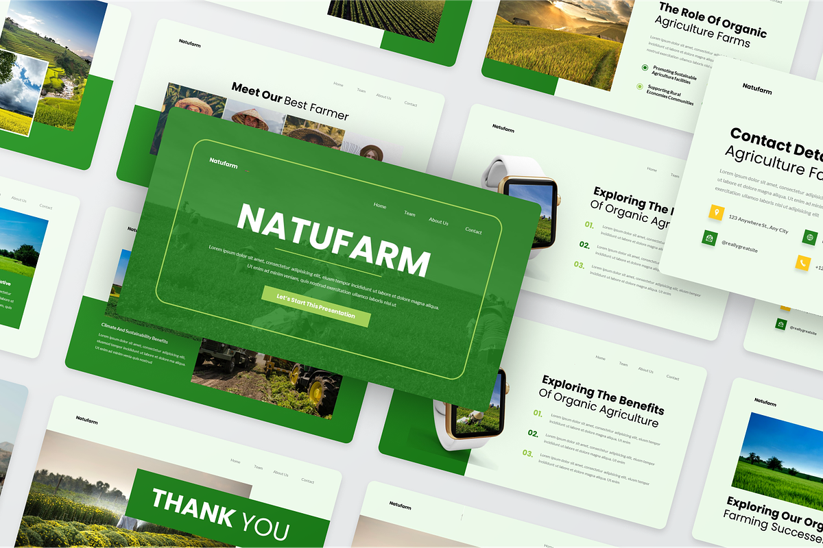 Organic Agriculture Farm GoogleSlide, a Presentation Template by SquidPixey (Photo 4 of 6)