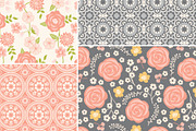 Vintage Floral Vector Patterns, a Pattern Graphic by Wild Twig Co (Thumbnail 7 of 9)