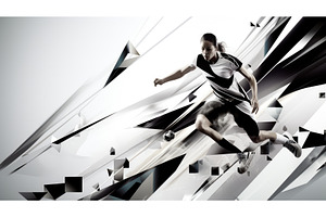 vibrant abstract sport background ai, a Sports & Recreation Photo by pikepicture