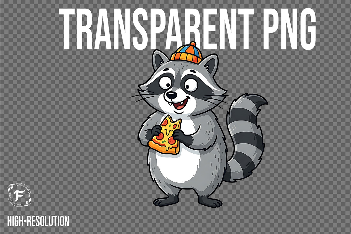 Funny Raccoon Clipart, an Animal Illustration by Forhadx5 (Photo 2 of 8)