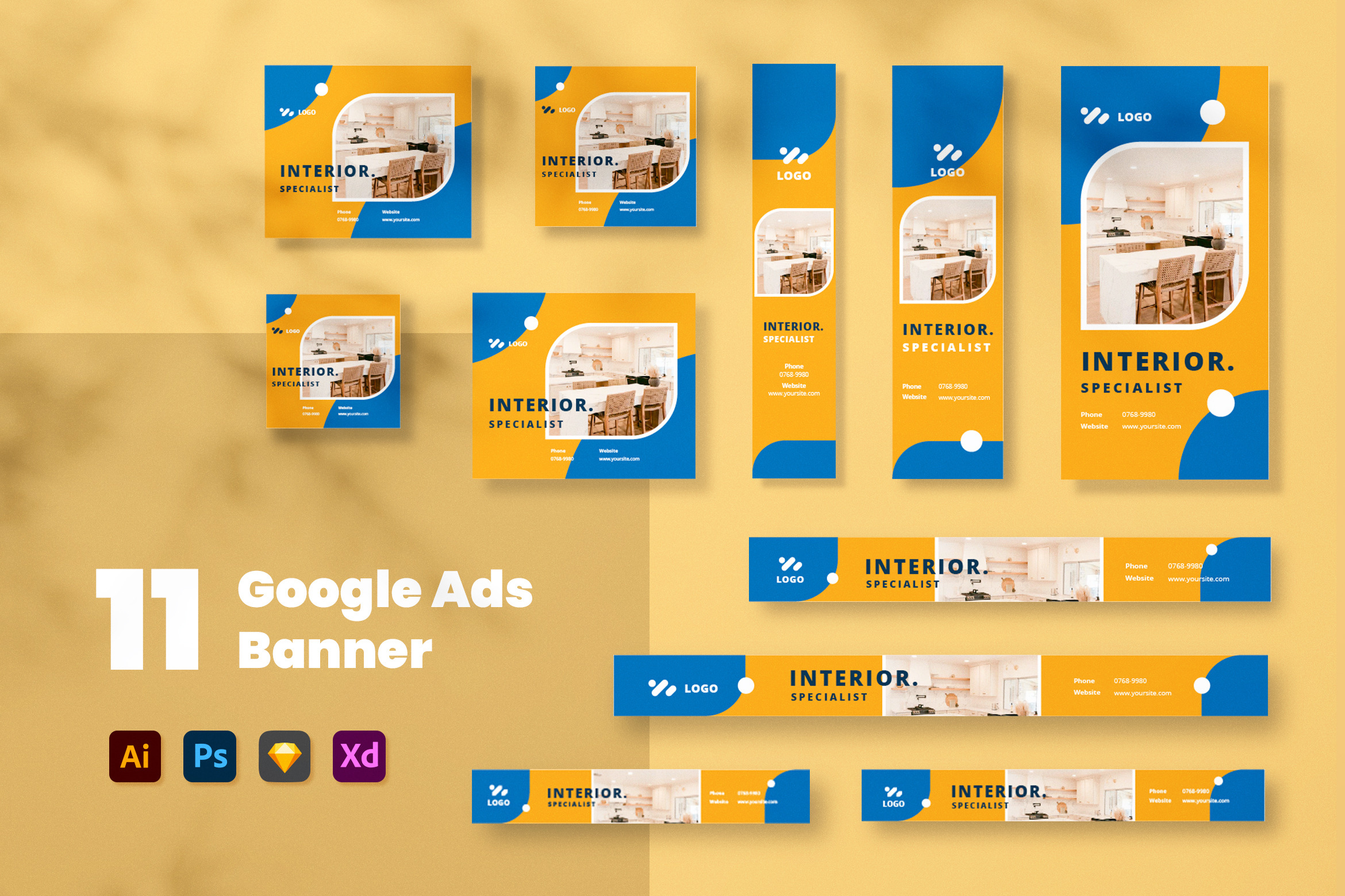 Interior Design Google Ads, a Templates & Theme by MikroType Std