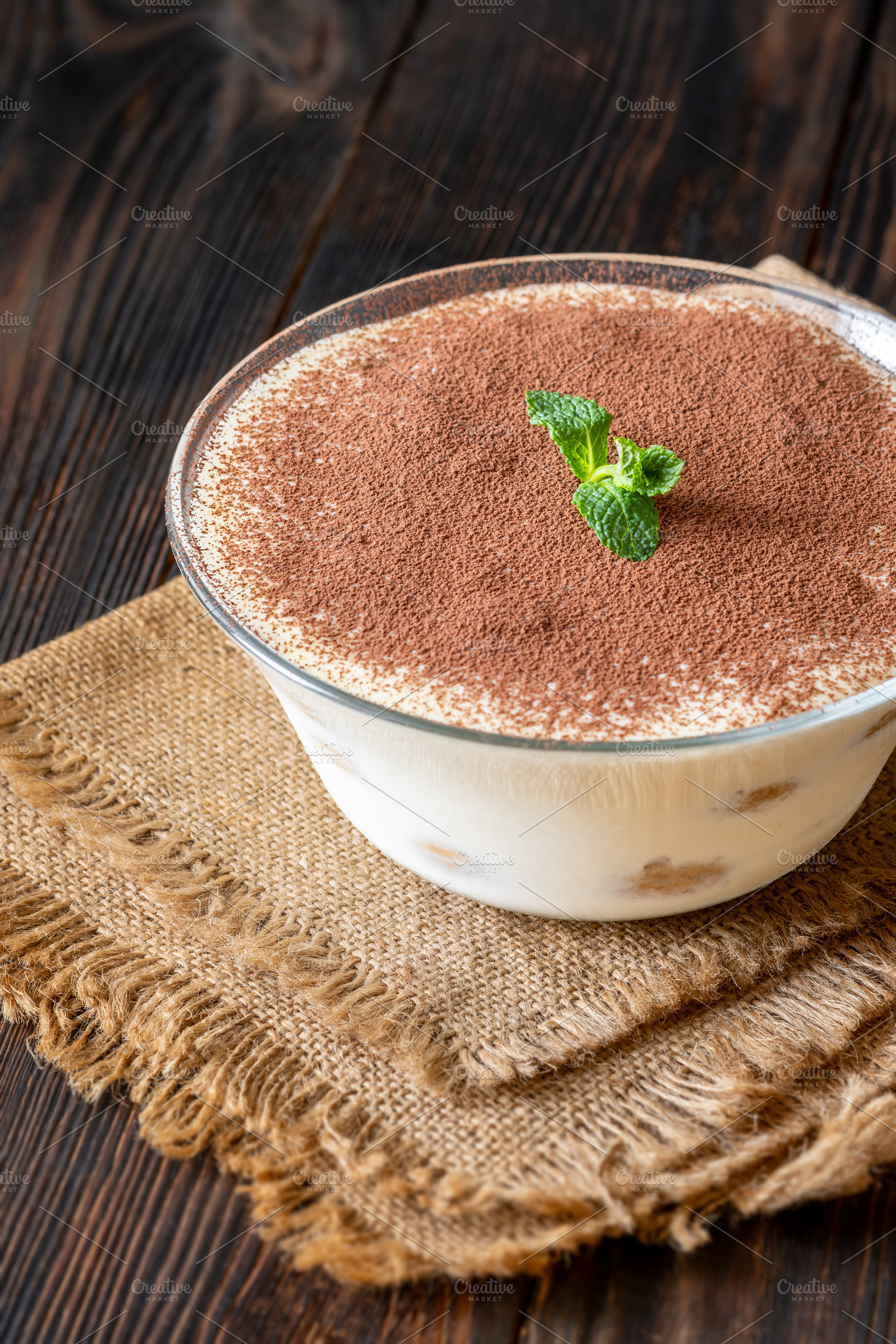 Classic Italian tiramisu dessert in, a Food & Drink Photo by Alexander Prokopenko