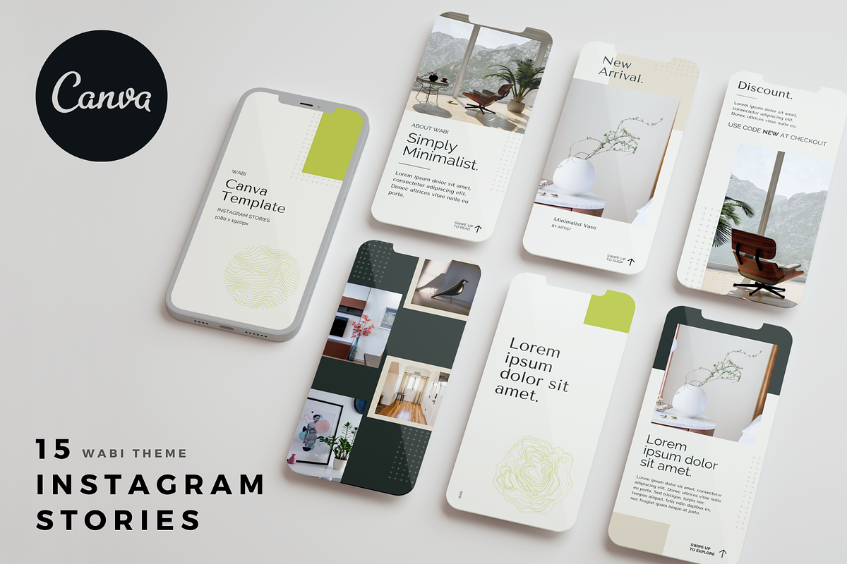 15 CANVA IG STORIES | WABI THEME, a Templates & Theme by OEN Design (Photo 5 of 5)