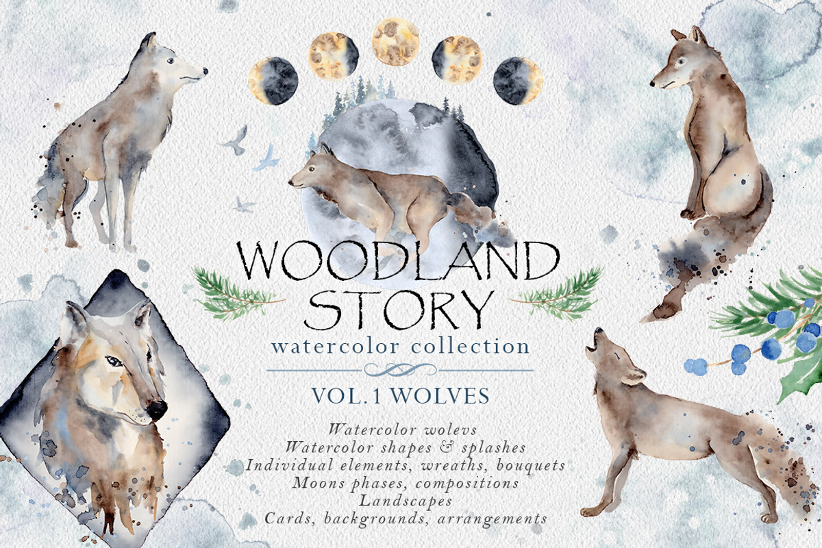 Watercolor animals BUNDLE, an Animal Illustration by Evgeniia