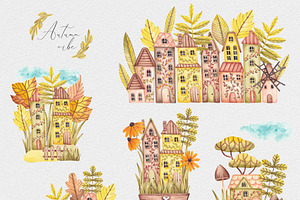 Watercolor Set Autumn Vibe