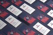 Modern Blue Business Card, a Business Card Template by Marvel (Thumbnail 1 of 4)