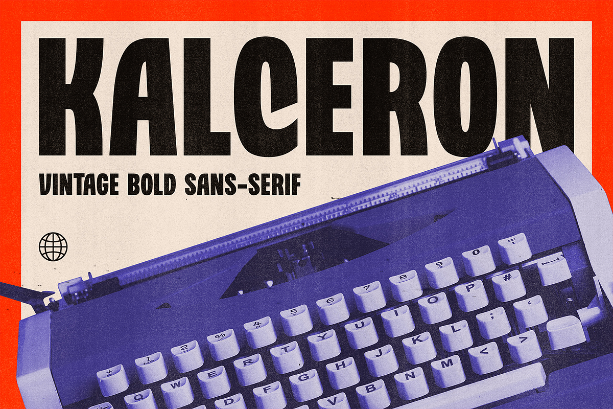 Kalceron - Vintage Bold Fonts, a Sans Serif Font by Konstantine Studio (Photo 1 of 4)