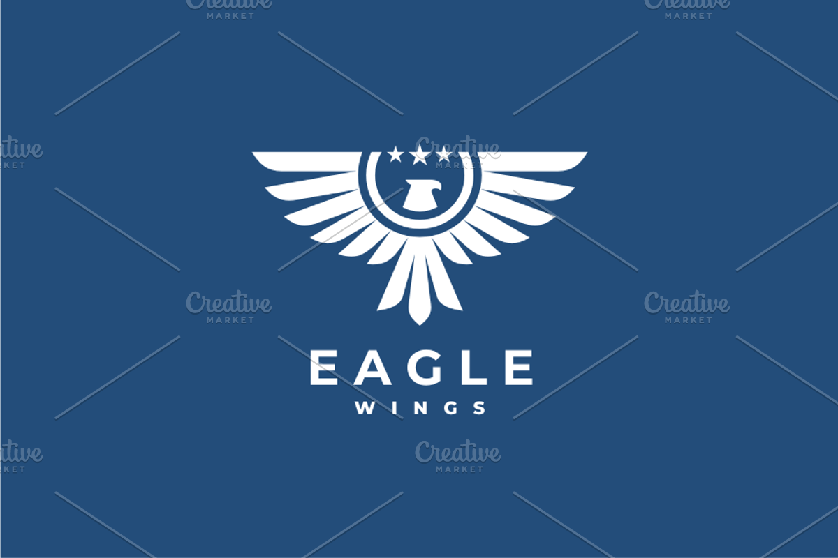 Eagle Wings Logo Template, a Branding & Logo Template by yopie (Photo 2 of 3)