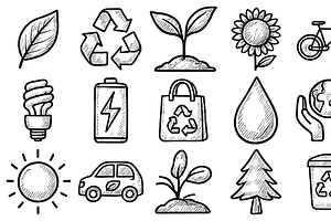 Eco Environmental Icon Set
