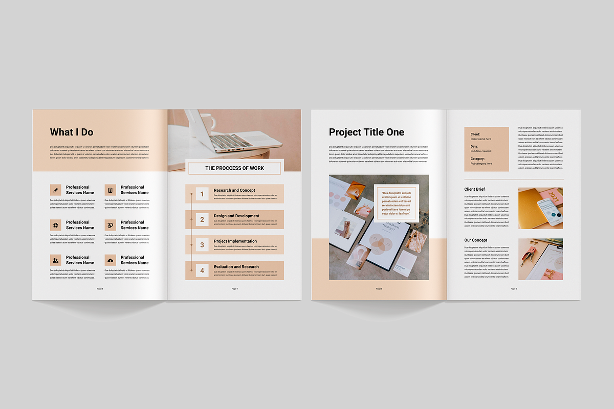 Portfolio Template, a Brochure Template by Leaflove (Photo 3 of 7)