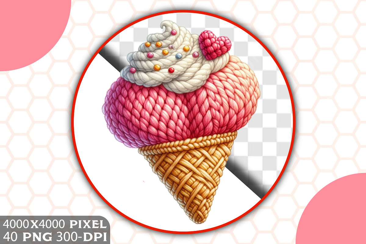 Valentine Faux Crochet Png Bundle, an Illustration by RobertsArt (Photo 2 of 10)