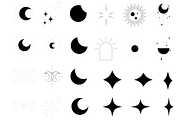 Celestial Monoline Graphic Elements, an Object Graphic by WildGallant Graphics (Thumbnail 2 of 3)