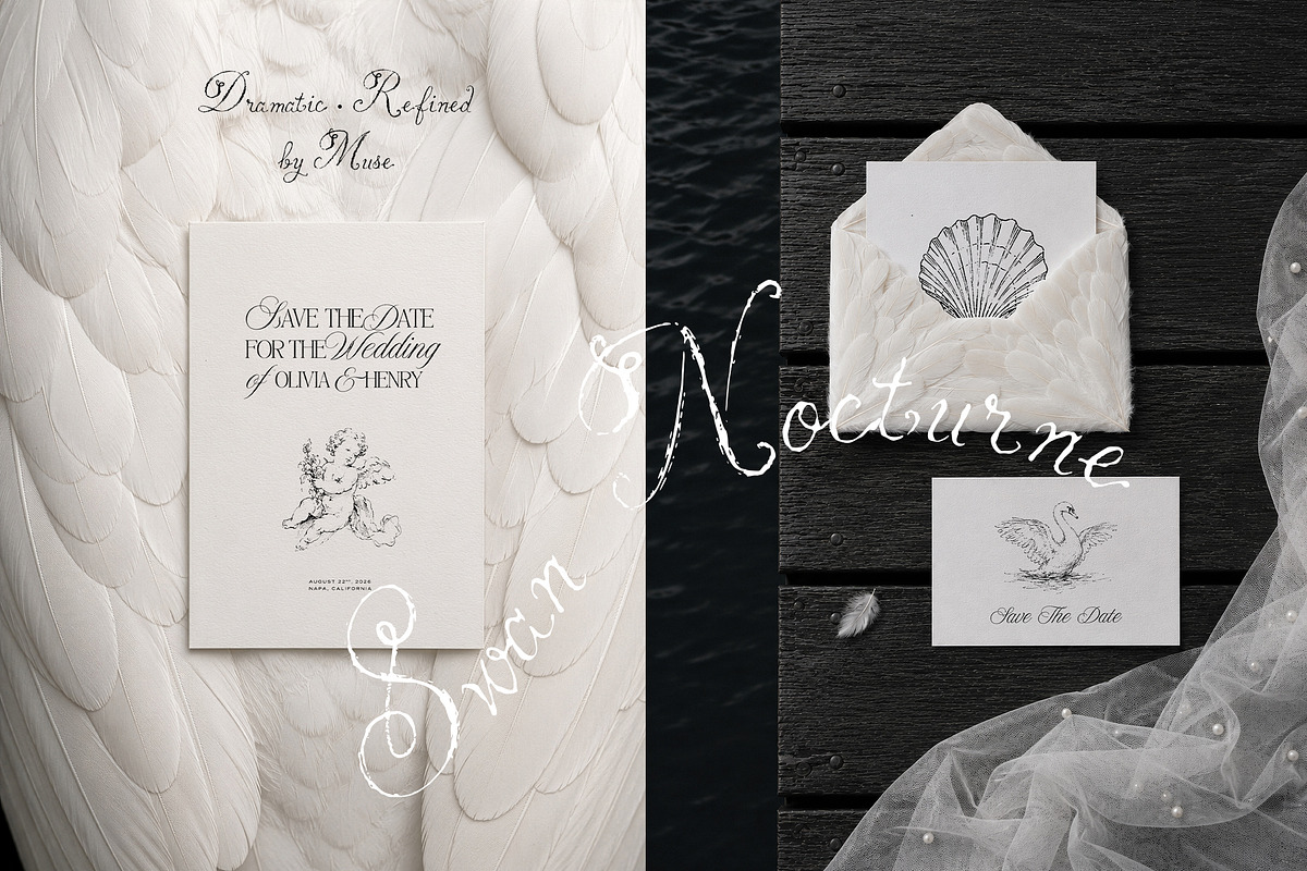 Swan Nocturne Editorial Mockups, an Advertising Mockup by Muse Mockups (Photo 10 of 12)