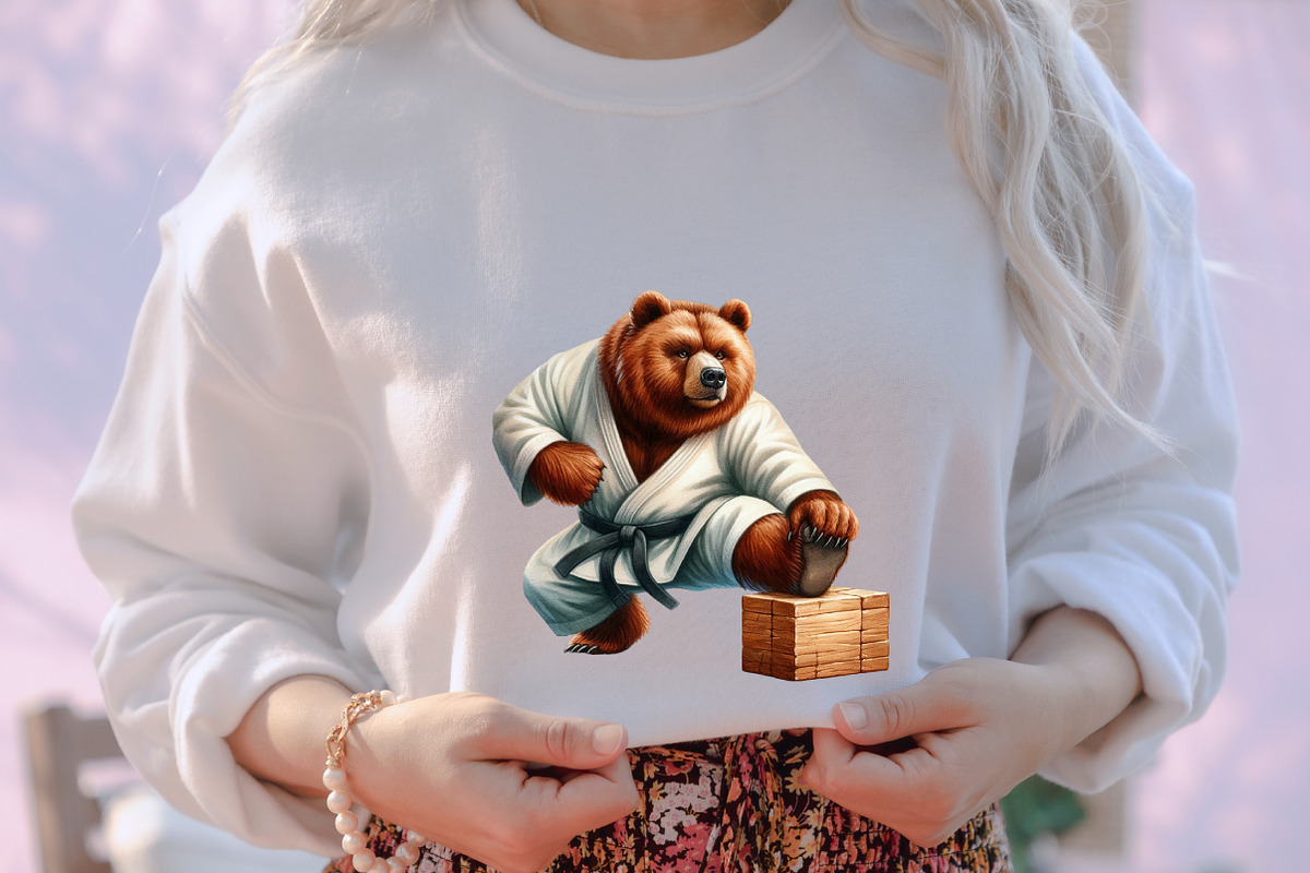 Martial Arts Animals Sublimation Cli, an Illustration by designcity5 (Photo 4 of 5)