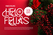 Winter Holiday Display Font, a Sans Serif Font by Graphicxell (Thumbnail 5 of 12)