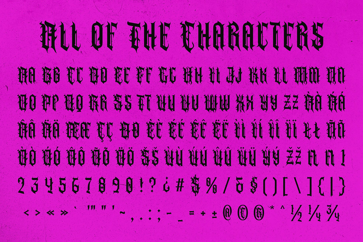 CS Goblet – Blackletter Font, a Blackletter Font by Craft Supply Co. (Photo 8 of 8)
