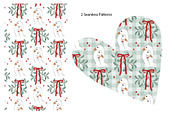 Geese under the Mistletoe Set, a Pattern Graphic by Toltemara (Thumbnail 2 of 3)