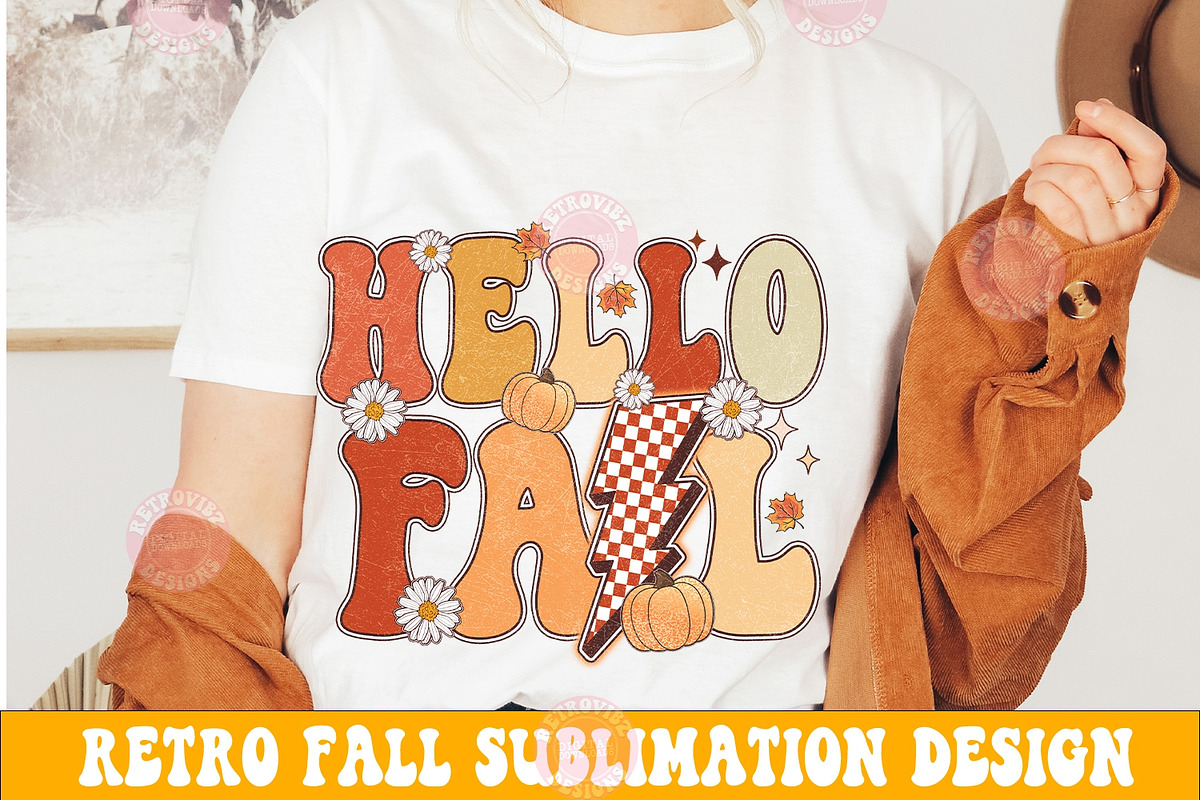 Retro Fall Png Bundle Sublimation, an Object Graphic by RETROVIBZDESIGNS (Photo 3 of 9)