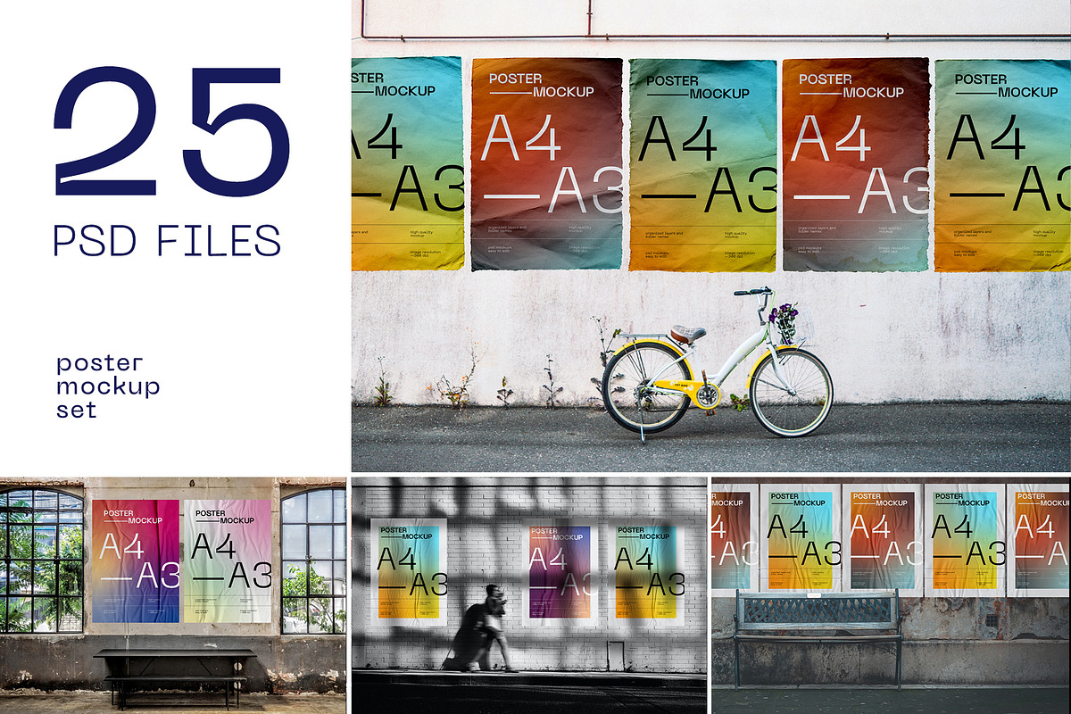 Urban Outdoor Poster Mockup, a Print Template by dpi (Photo 1 of 28)