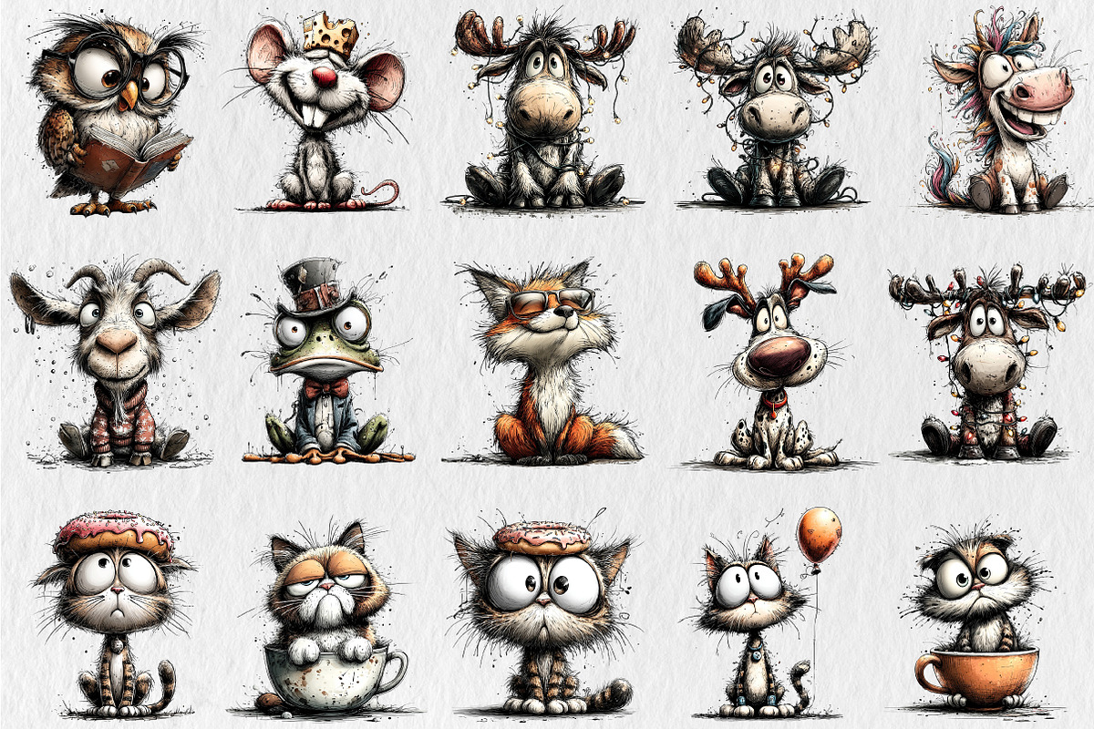 Funny Animals Clipart, an Animal Illustration by Rose Art (Photo 2 of 6)