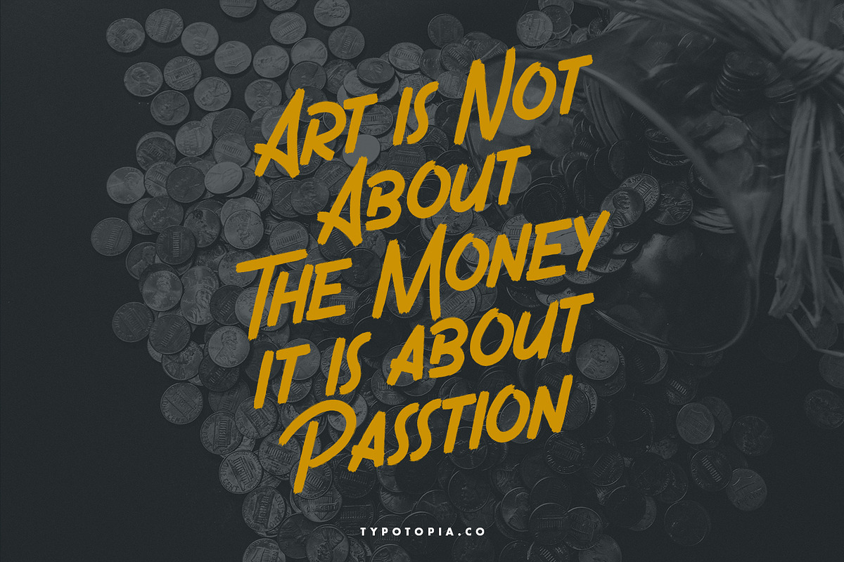 Gronzy - Brush Font preview 7