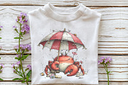Whimsical Summer Crab Clipart, an Illustration by OK Design (Thumbnail 4 of 6)