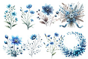 Winter Wildflowers Clipart, an Illustration by Designworld (Thumbnail 4 of 5)