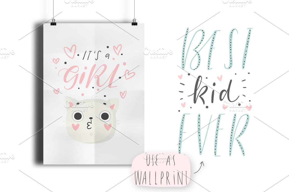 Cute Kids Set, an Animal Illustration by Artnis (Photo 5 of 11)