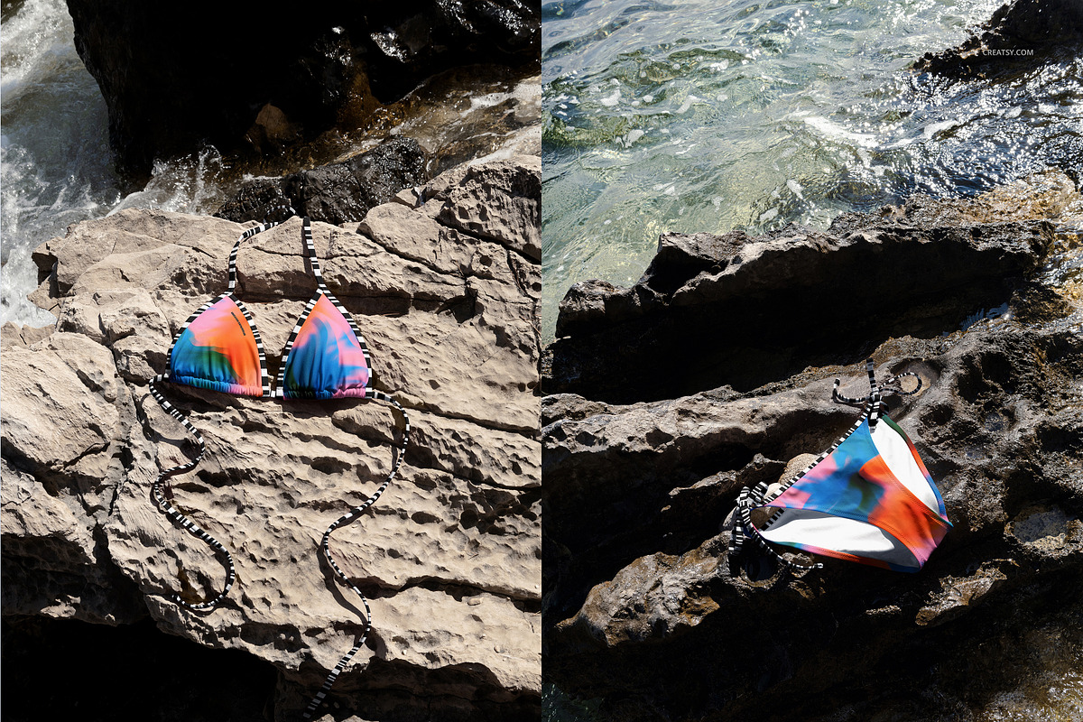 Bikini Mockup Set (outdoor), a Shirt Mockup by creatsy5 (Photo 4 of 9)