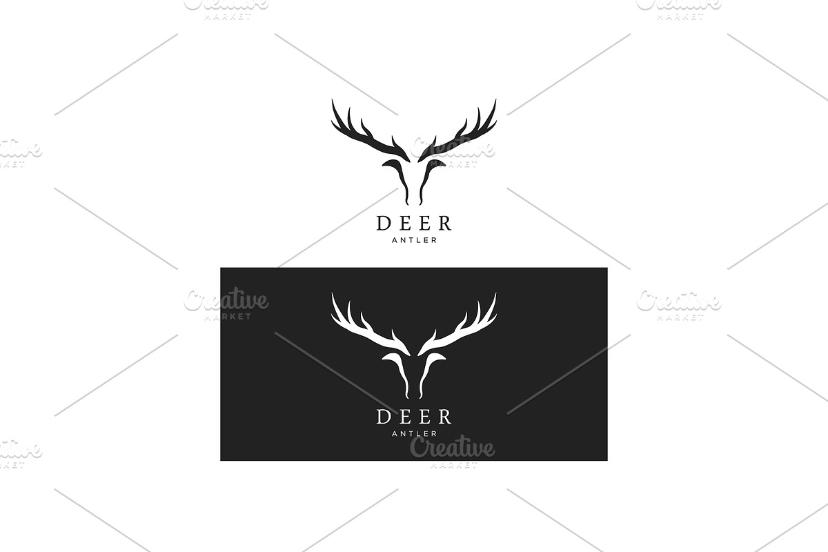 Reindeer retro vintage logo design, a Branding & Logo Template by LOGOCREATIVE