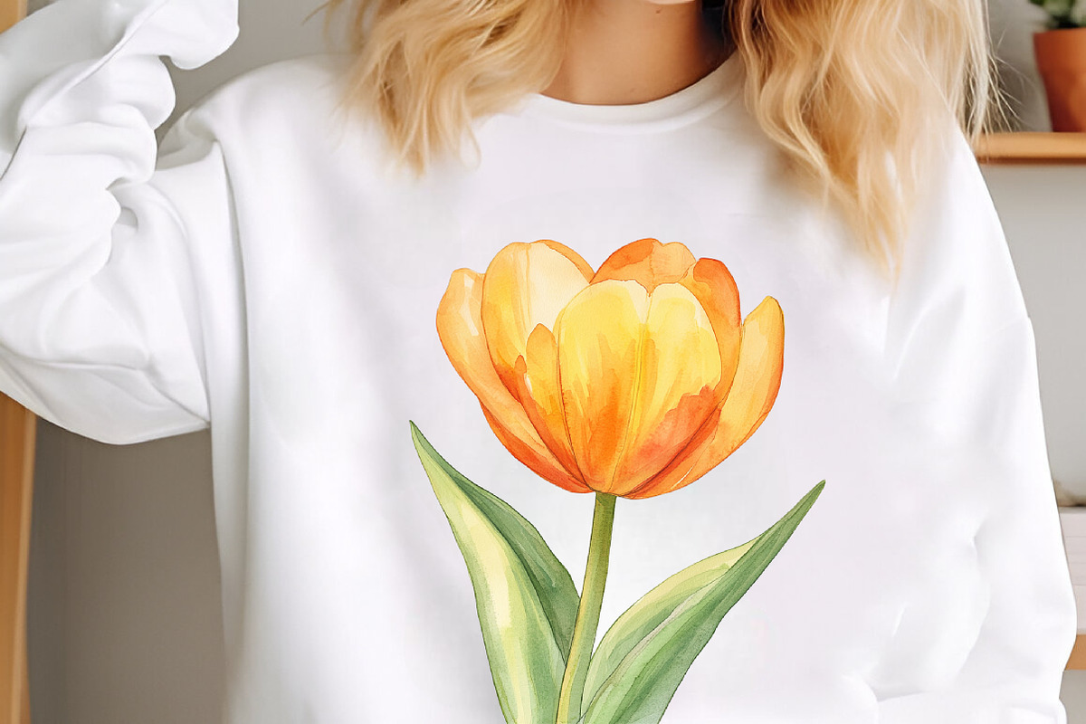 Watercolor Tulips Clipart Bundle, an Illustration by designcity5 (Photo 5 of 5)