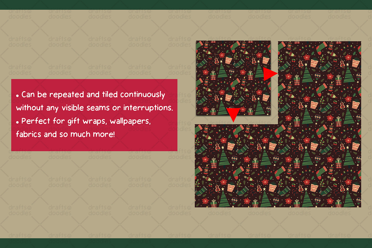 Holiday Trinkets Graphic Set, a Pattern Graphic by Drafts n Doodles (Photo 5 of 6)