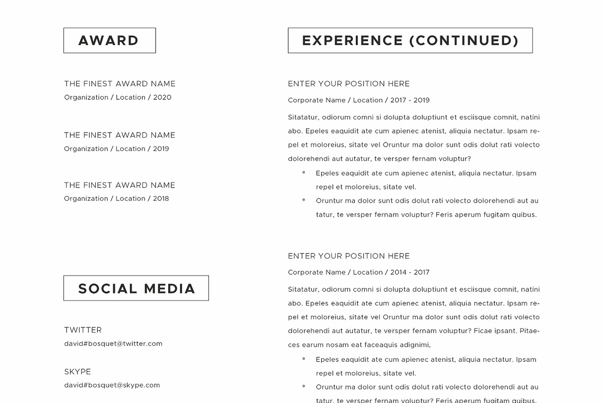 Resume / CV, a Resume Template by Peunayah (Photo 5 of 7)