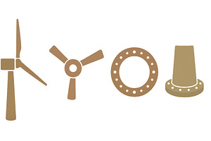 Wind energy components represented, an Illustration by ZinetroN