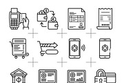 42 Banking Payment Outline Icons, an Outline Icon by adenpinkstore (Thumbnail 2 of 18)