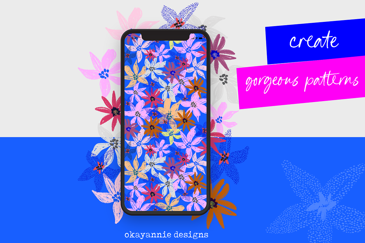 Amalfi: Abstract Floral & Shapes, a Brush Add-On by OkayAnnie Designs (Photo 4 of 15)
