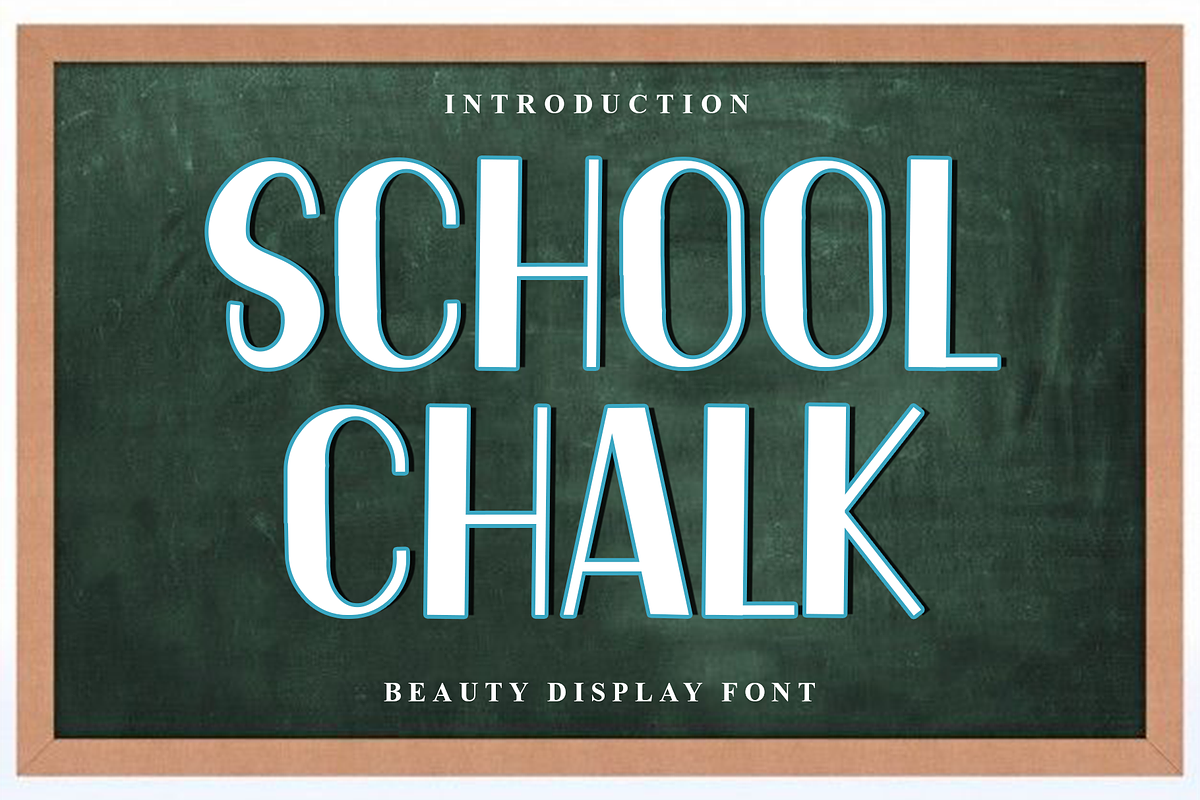 School Chalk, a Script Font by FreshTypeINK (Photo 1 of 8)