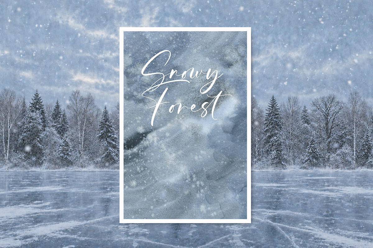 Frozen Watercolor Textures, a Texture Illustration by YarovaArt (Photo 7 of 15)