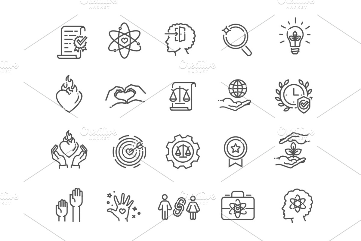 Ethics Vector Icons, an Outline Icon by Tettygreen (Photo 2 of 2)
