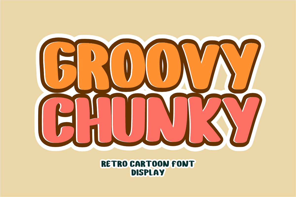 Retro Display - Retro Cartoon Font, a Sans Serif Font by KiddoGlyphs Studio (Photo 2 of 4)