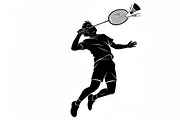 Badminton Smash Silhouettes, an Illustration by Amazin_art (Thumbnail 28 of 31)