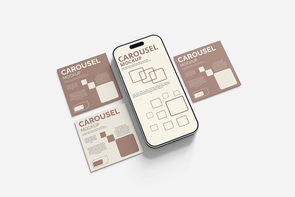 Carousel Mockup, a Product Mockup by Indah (Photo 5 of 5)