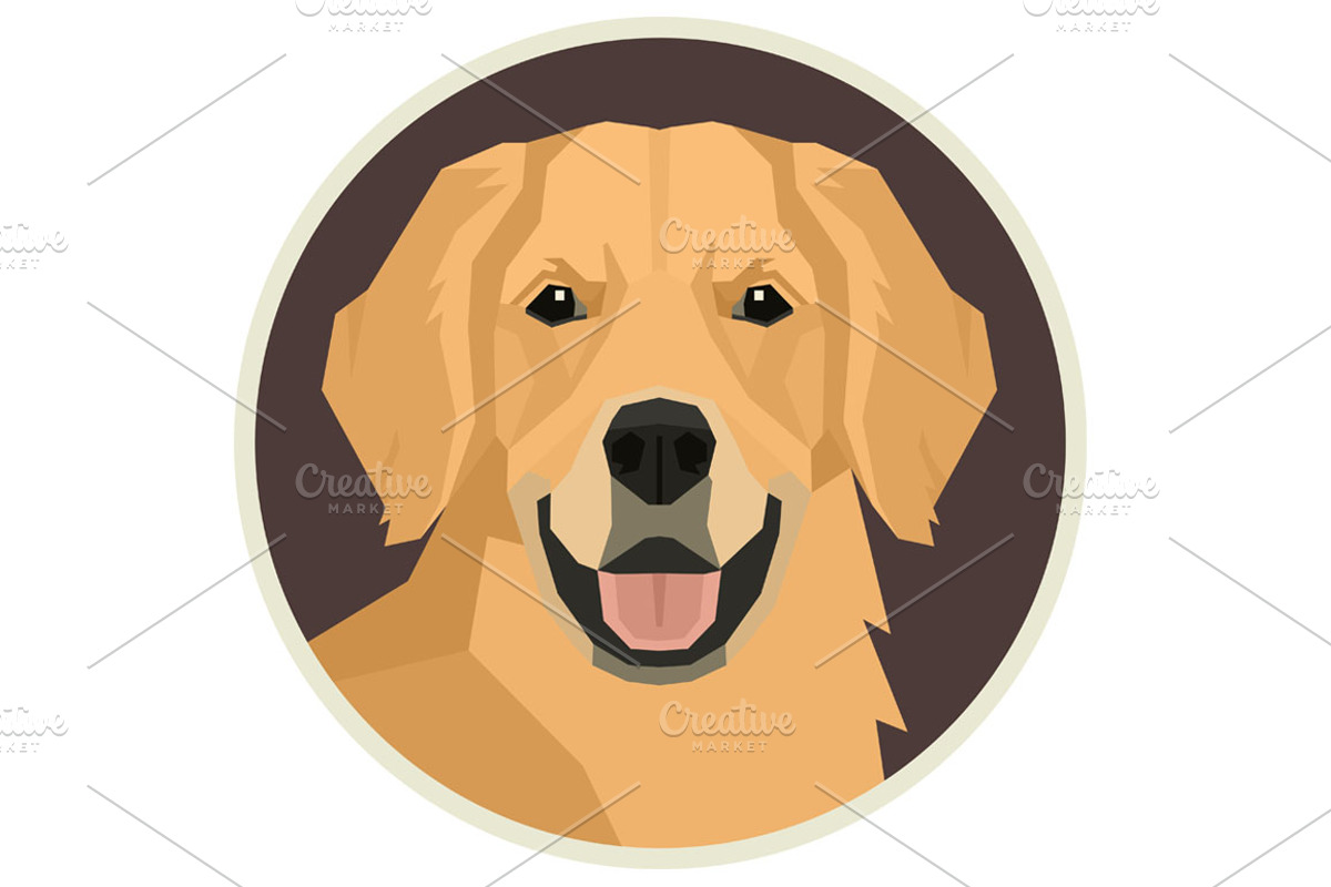 Dog breeds Golden Retriever, an Animal Illustration by Nenilkime (Photo 3 of 3)