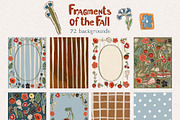 Fall Cottagecore Frames Backgrounds, a Decorative Illustration by whiteheartdesign (Thumbnail 11 of 22)