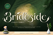 Brideside, a Serif Font by Burntilldead (Thumbnail 1 of 12)