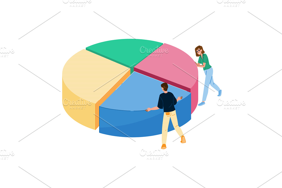 Business people working together, a Finance Illustration by pikepicture
