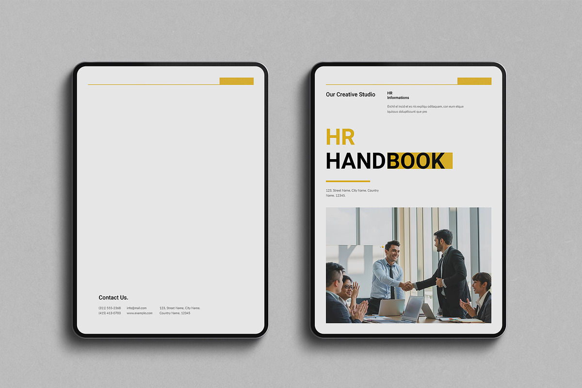 Digital Employee Handbook Template, a Magazine Template by TemplatesForest