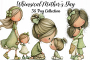 Whimsical Mother’s Day Clipart Bundl, an Illustration by DreamCafeArt (Thumbnail 1 of 7)