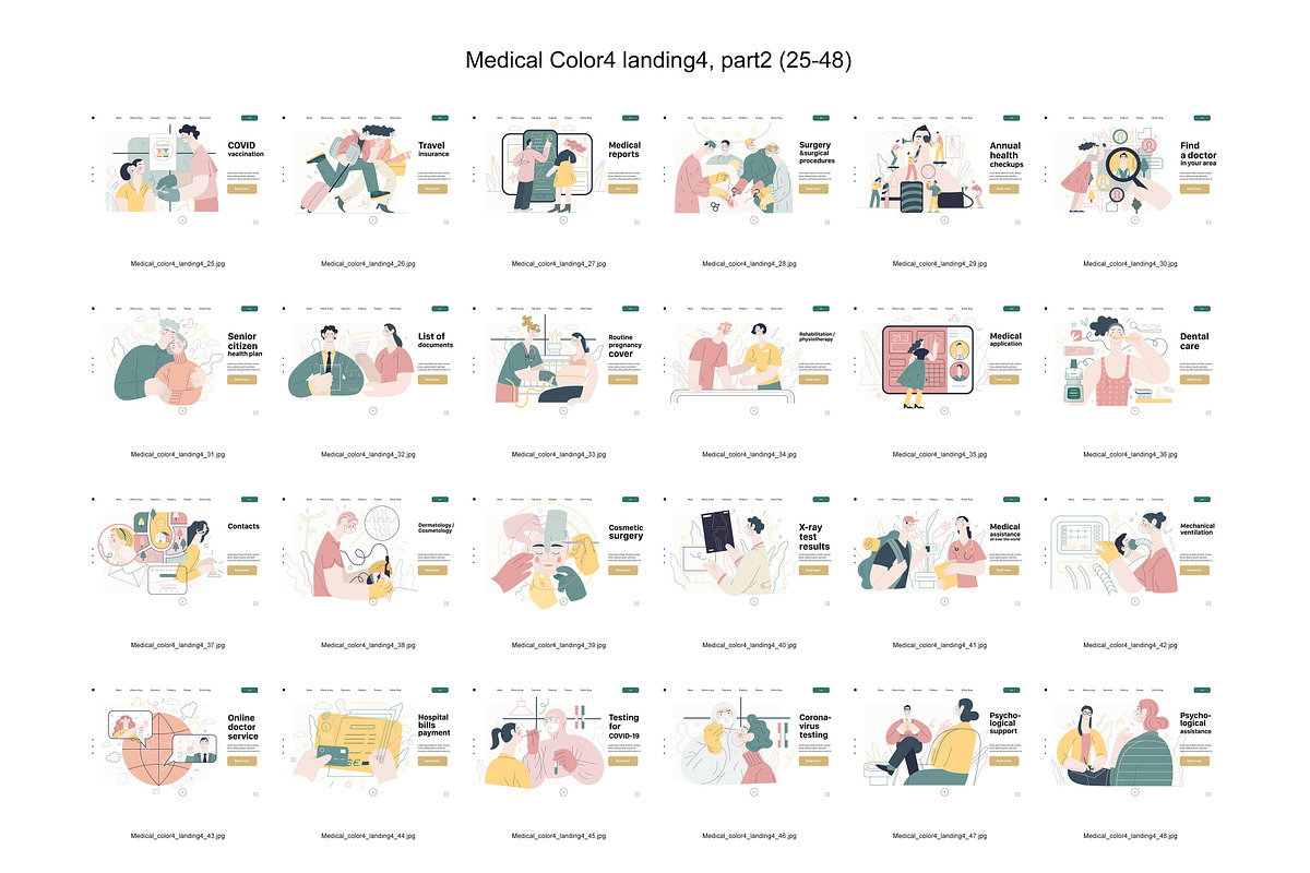 Medical, Part 2, colors 2&4, a Templates & Theme by Grivina's shop (Photo 19 of 19)